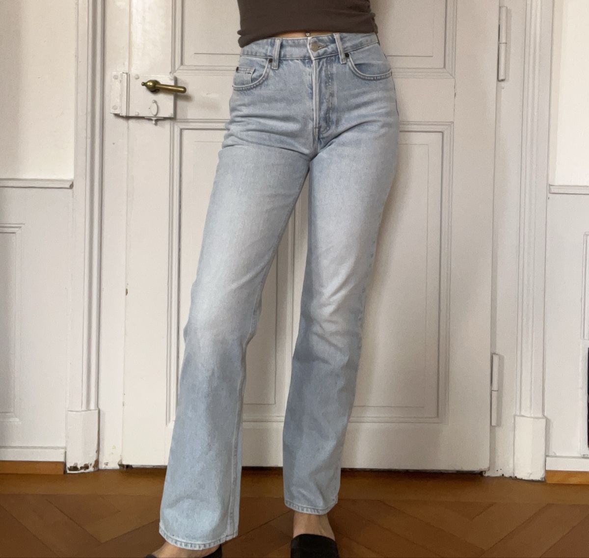 H&M Jeans: Hellblaue high waits straight leg jeans. Grösse 36. – Usato da Bern venduto da sosophie 2
