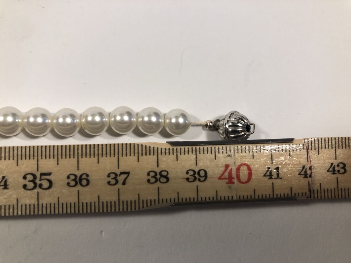 Catenine: Perlenkette mit Strass und Perlenohrstecker – Nuovo (secondo la descrizione) da Bern venduto da Etzy 8