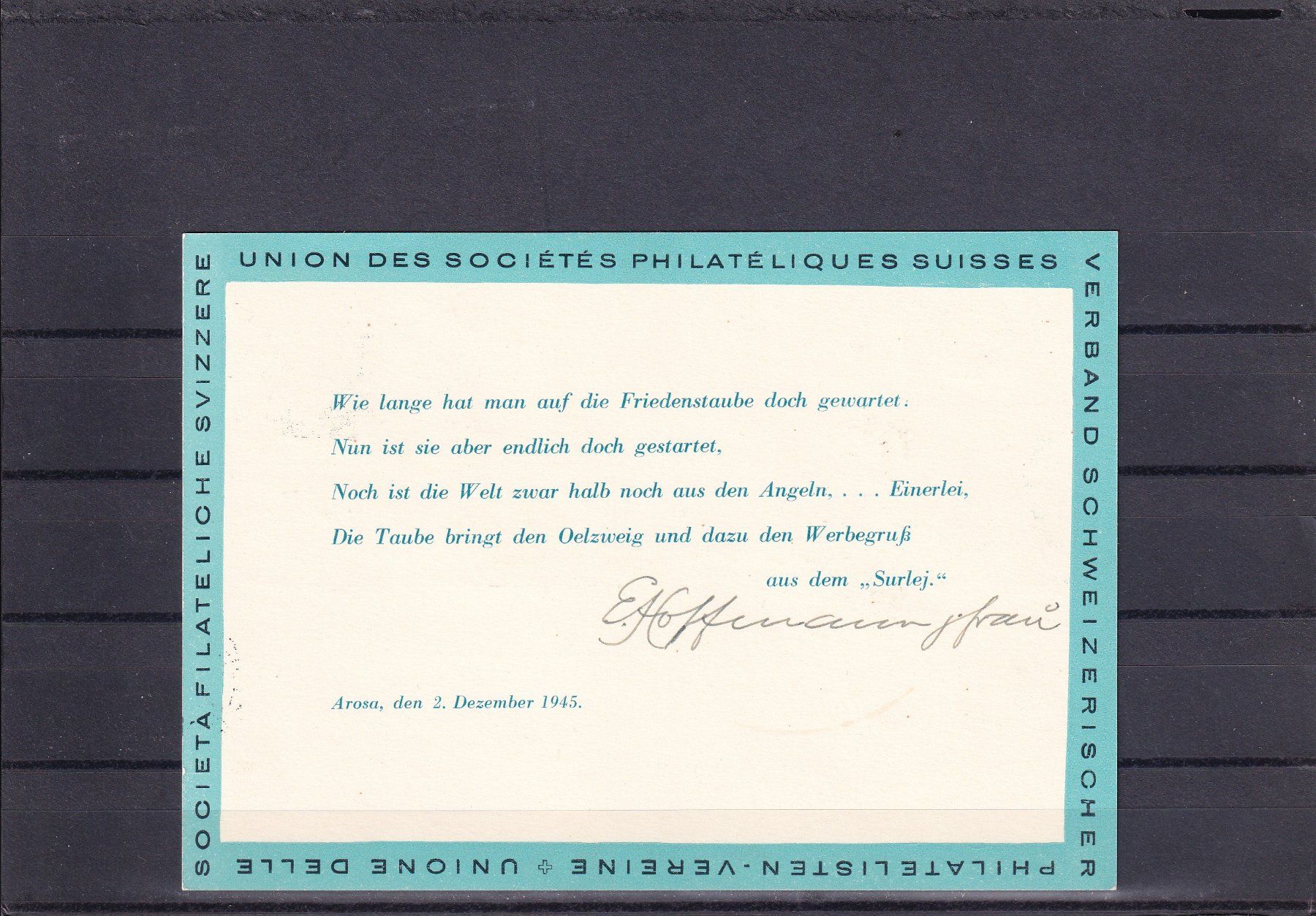 Tutti i francobolli: Tag der Briefmarke 1945 Bern 2.XII.1945 – Nuovo (secondo la descrizione) da Birsfelden venduto da chr_yq2g 1