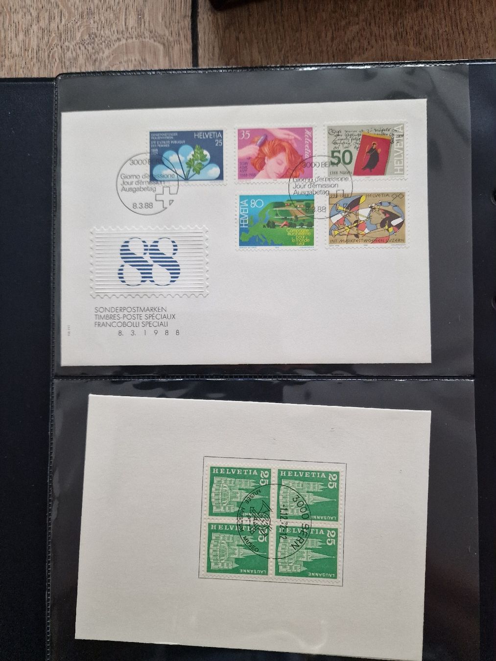 Tutti i francobolli: Schweizer Ersttagsbriefe Sammlung - Top Zustand! – Usato da Gossau SG venduto da ush_db7j 2