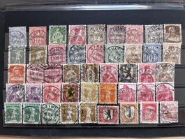 LOT Timbres CH anciens VOLLSTEMPEL 