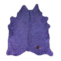 Kuhfell Teppich Purple Metalic