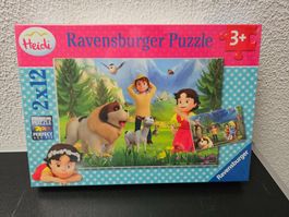 Neu - Ravensburger - Puzzle 2x12 Heidi