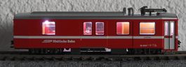 RhB Gepäckwagen Rot mit  Innen Licht Kato Spur N Neu OVP