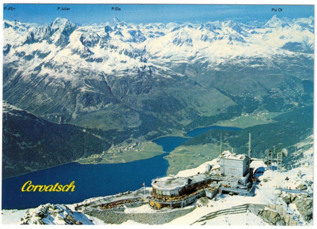 Ansichtskarten: Silvaplana - Luftseilbahn Corvatsch – Gebraucht aus Binningen von Mountainrider