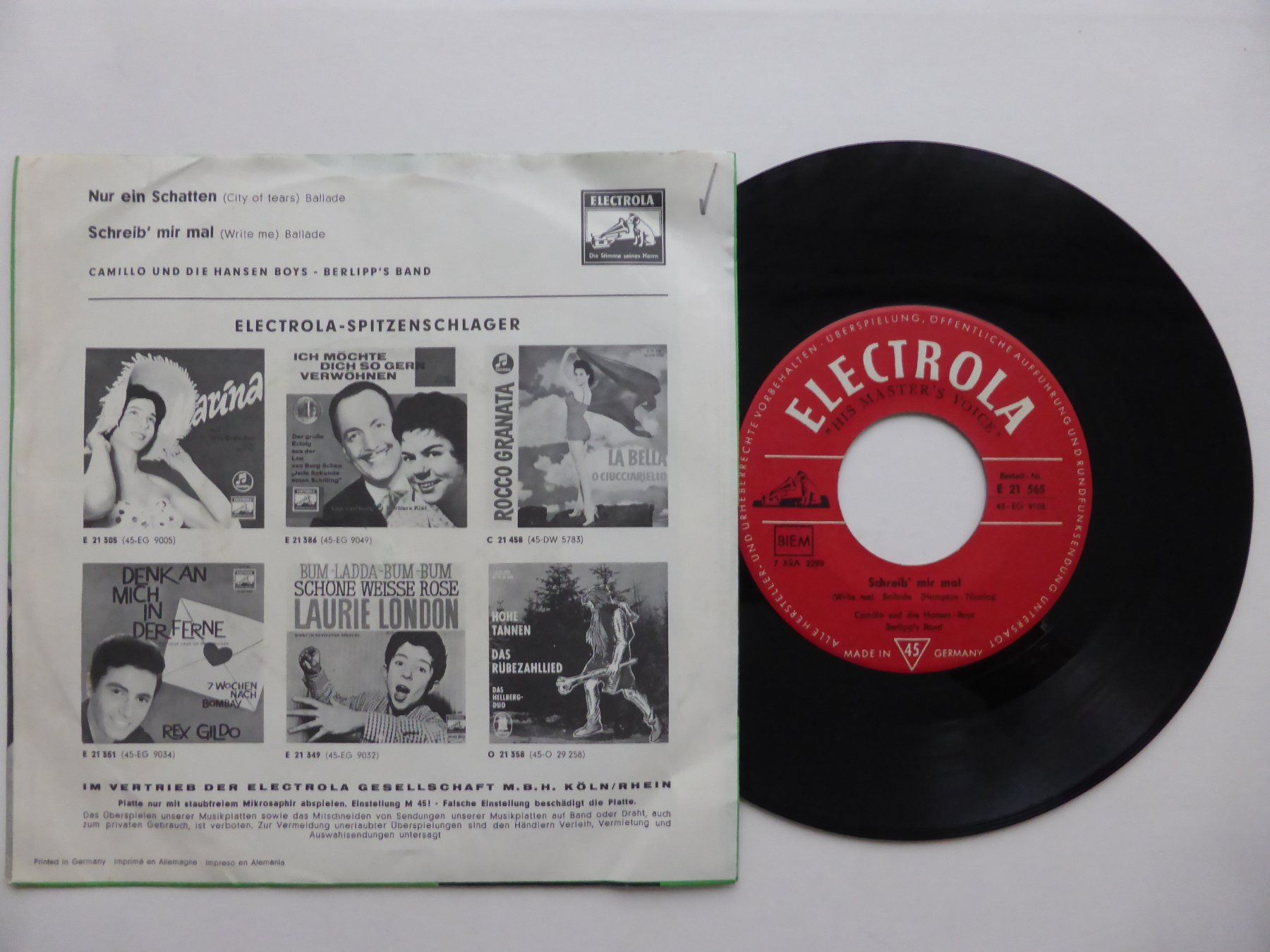 Dischi in vinile: VINYL SINGLE  CAMILLO – Usato da Küssnacht am Rigi venduto da Mondkinder 1