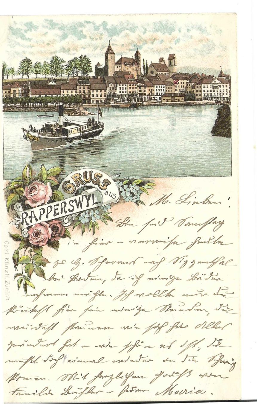 Cartoline postali: Gruss aus Rapperwil, Litho – Usato da Wildhaus venduto da Brunphil