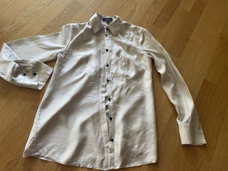 Edle Seidenbluse Gr. S -XS Champagner Farbe/ Banana Republic