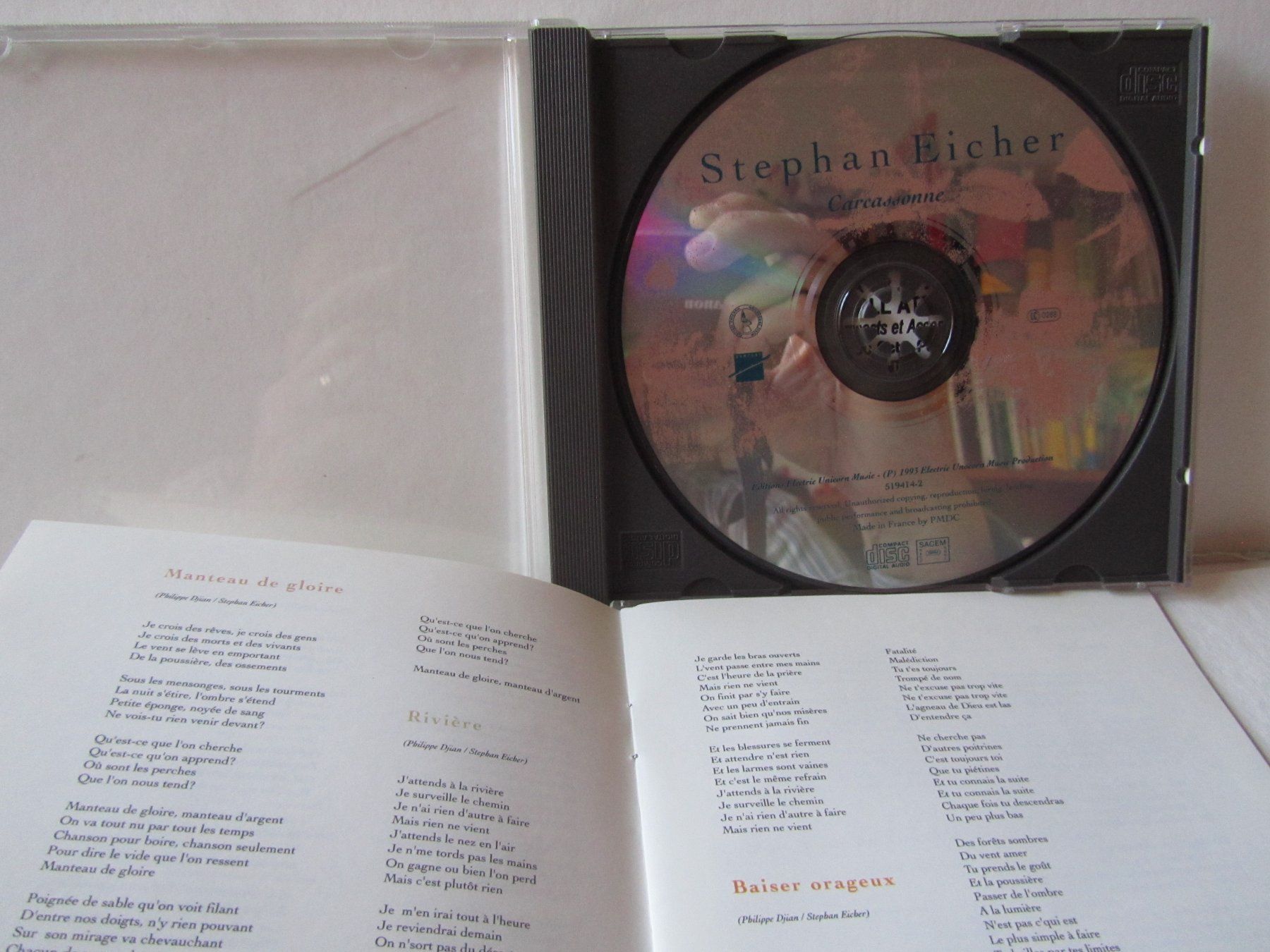 CD: Stephan Eicher, CD, Carcassone – Usato da Weiningen ZH venduto da dietsch57 3