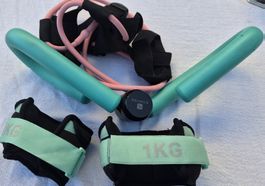 Domyos Fitness Set Widerstandsbänder Gewichte neuwertig