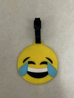 Lustiger Kofferanhänger Emoji, gelb
