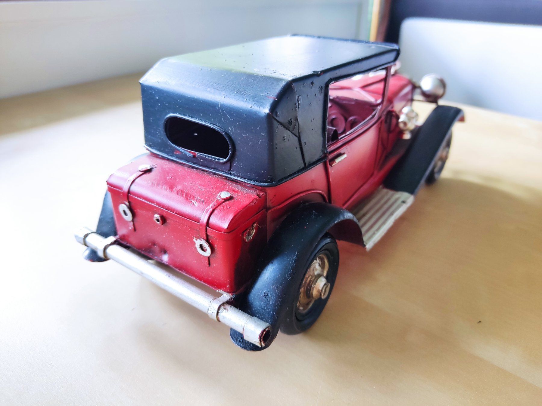 Modellini d'auto: Vintage Blechauto/ Oldtimer in rot-schwarz – Usato da Buchs AG venduto da patiburgener 5