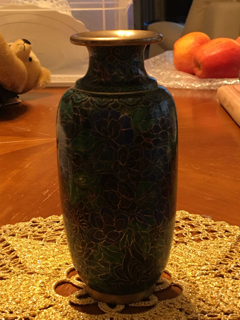Vasi & Recipienti: Vase Cloisonné, dunkelgrün – Usato da Eich venduto da Jokove63