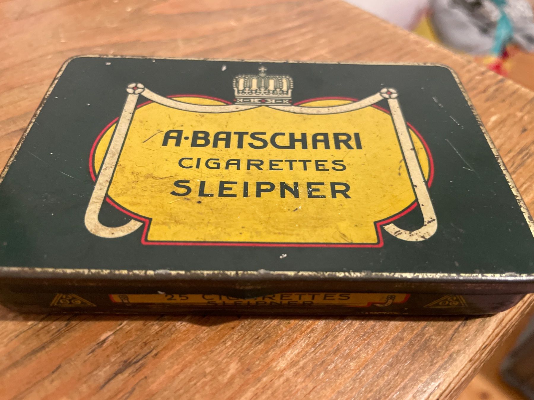 Dosen: Antike Blechdose, Blechbüchse A-Batschar Cigarettes – Gebraucht aus Winterthur von cheerio97 3