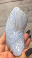 Blue lace Achat Schnitzerei 165g