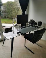 Design Glas-Schreibtisch