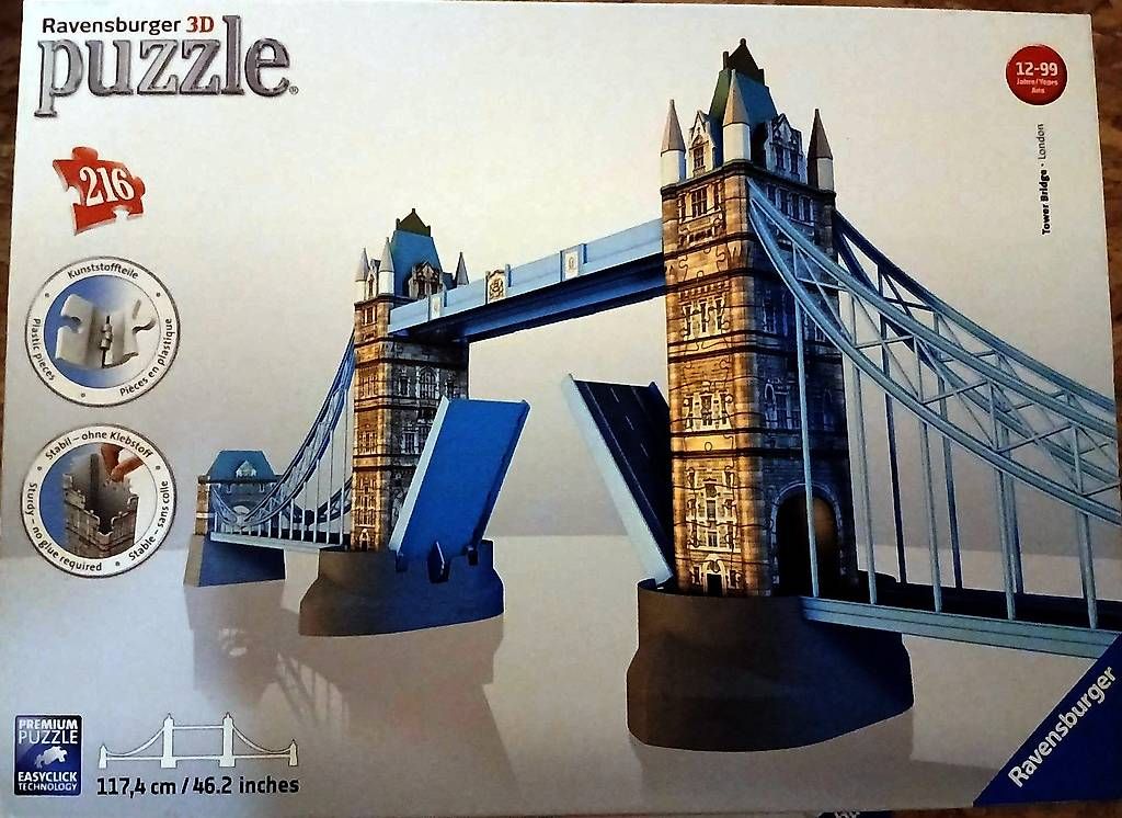 Ravensburger Puzzle: Ravensburger 3D Puzzle Tower Bridge – Usato da Luzern venduto da Brokiland