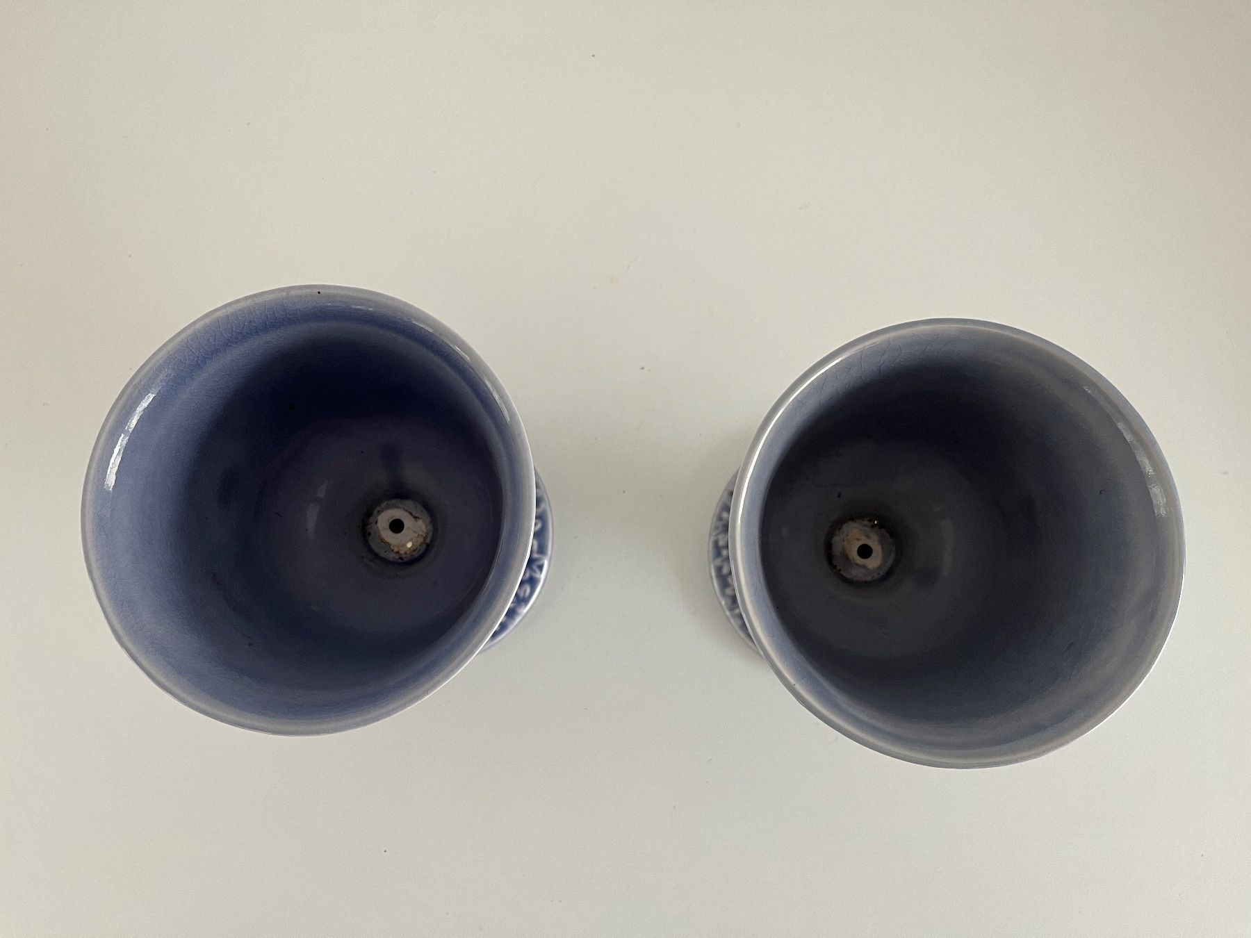 Tutte le decorazioni: 2Stk. Kelche aus Keramik, glasiert, lila – Usato da Wetzikon ZH venduto da seli03 4