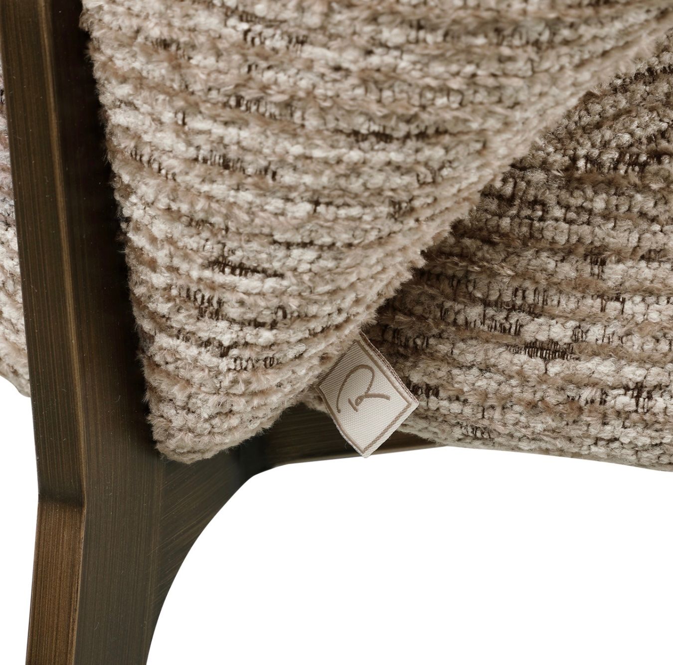 Sedie: RICHMOND INTERIORS Dining chair Kenzi mocca linear fire reta – Nuovo e nell'imballaggio originale da Ruswil venduto da Miami-2026 5