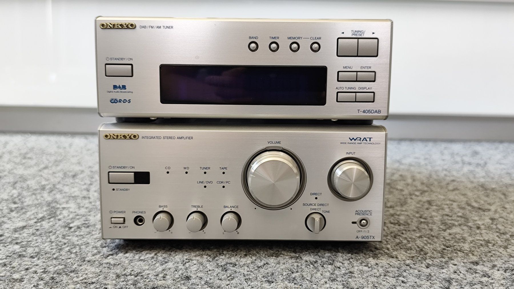 Onkyo Audio- & Mediensysteme: Onkyo A-905TX & T-405DAB – Gebraucht aus Wittenbach von Steckdose17