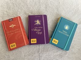 3 Mini Bücher Kraftquellen Alltag Meditation Yoga GU