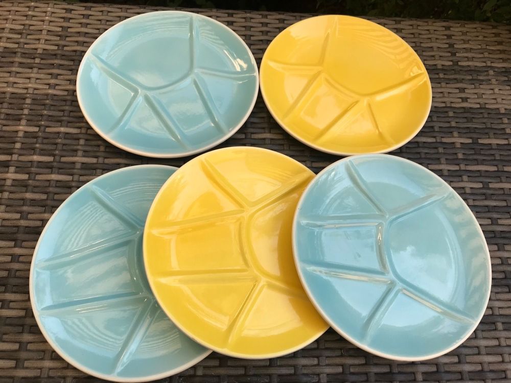 5 x Fondue Chinoise Teller; 50iger Jahre/ „Nyon“ Kaufen auf Ricardo