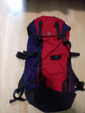Wanderrucksack Tatonka Baloo rot blau guter Zustand