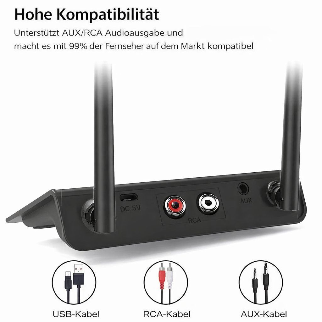 Unità & Adattatore: Bluetooth 5.0 Audio Adapter Sender Empfänger, 80m Reichweite – Nuovo e nell'imballaggio originale da Winterthur venduto da SwissTechStore 4