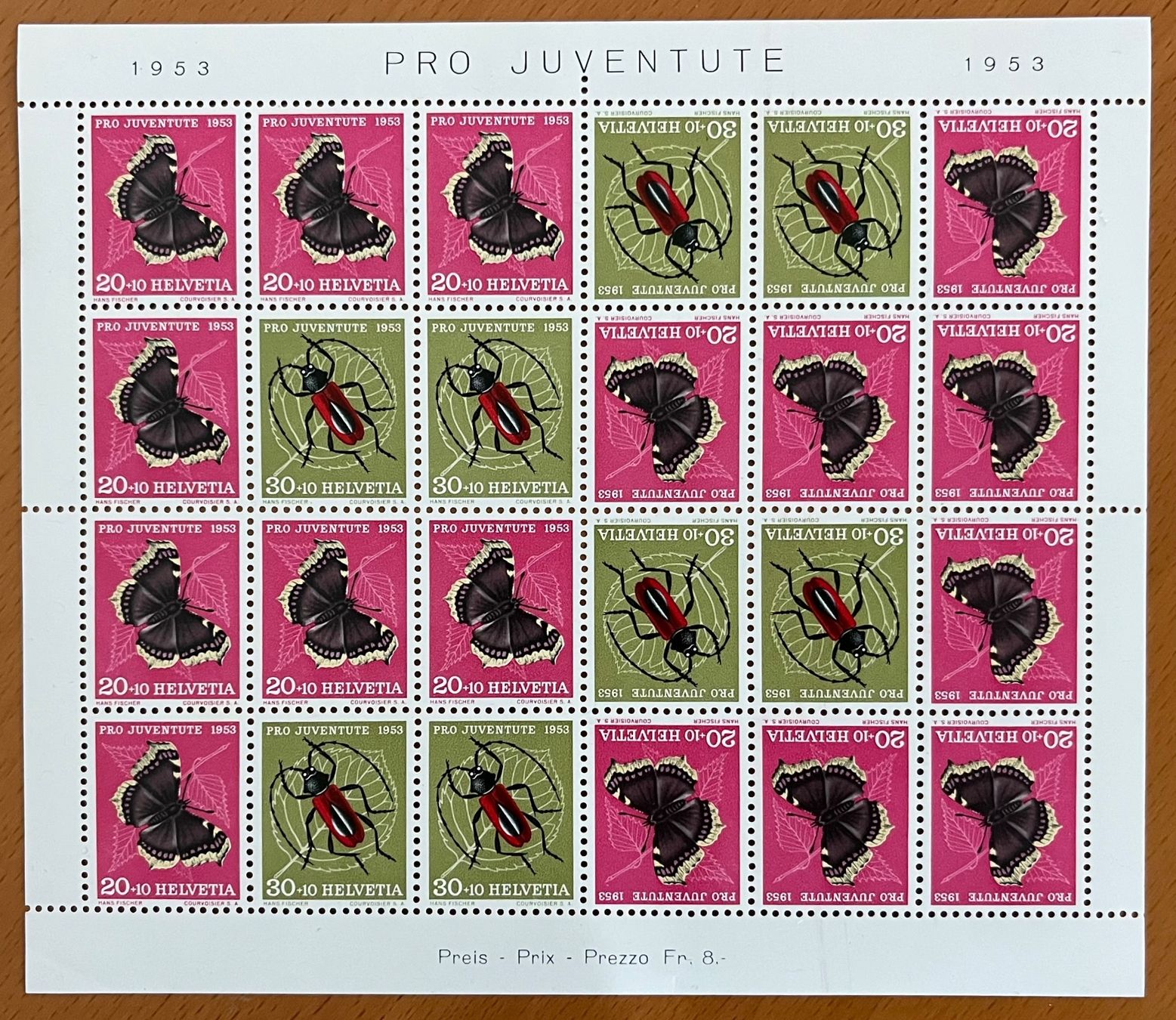 Tiro con l'arco: Pro Juventute Kleinbogenbogen 1953, Postfrisch – Nuovo (secondo la descrizione) da Allschwil venduto da mar_6plf