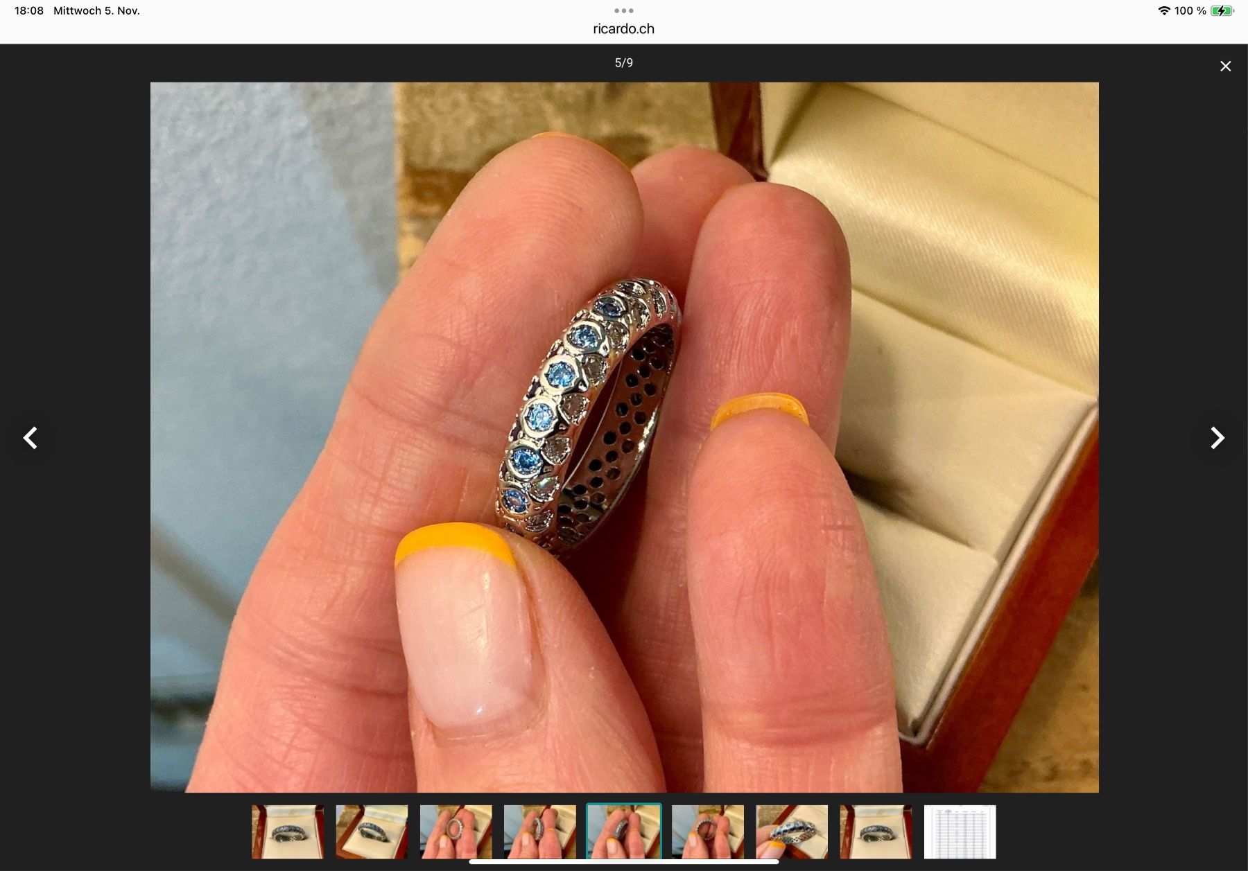 Anelli: Memorie  Ring 925 mit Zyrkonien gr 59 – Nuovo (secondo la descrizione) da Langnau am Albis venduto da Judithsebi 3