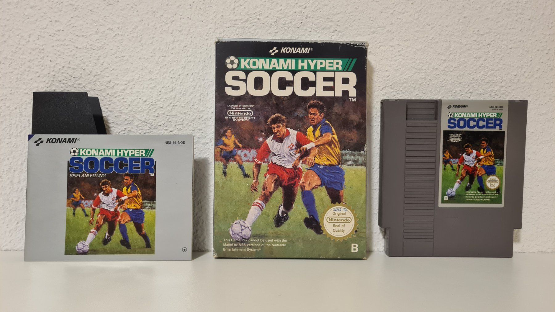 Nintendo Giochi: KONAMI HYPER SOCCER - CIB / Pal B Nintendo NES – Usato da Dübendorf venduto da digital_bath