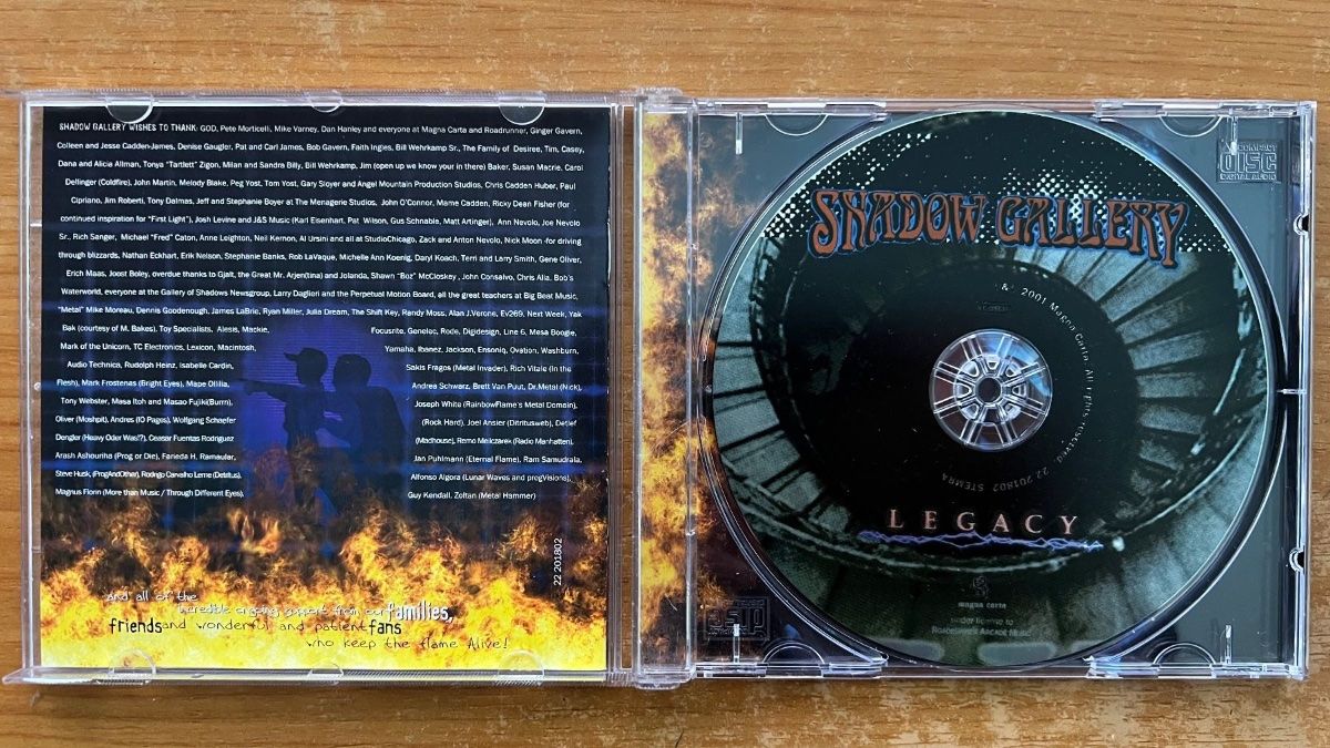 CDs: Shadow Gallery - Legacy / CD - 1. EU-Press. 2001 – Gebraucht aus Gais von soundcave57 2