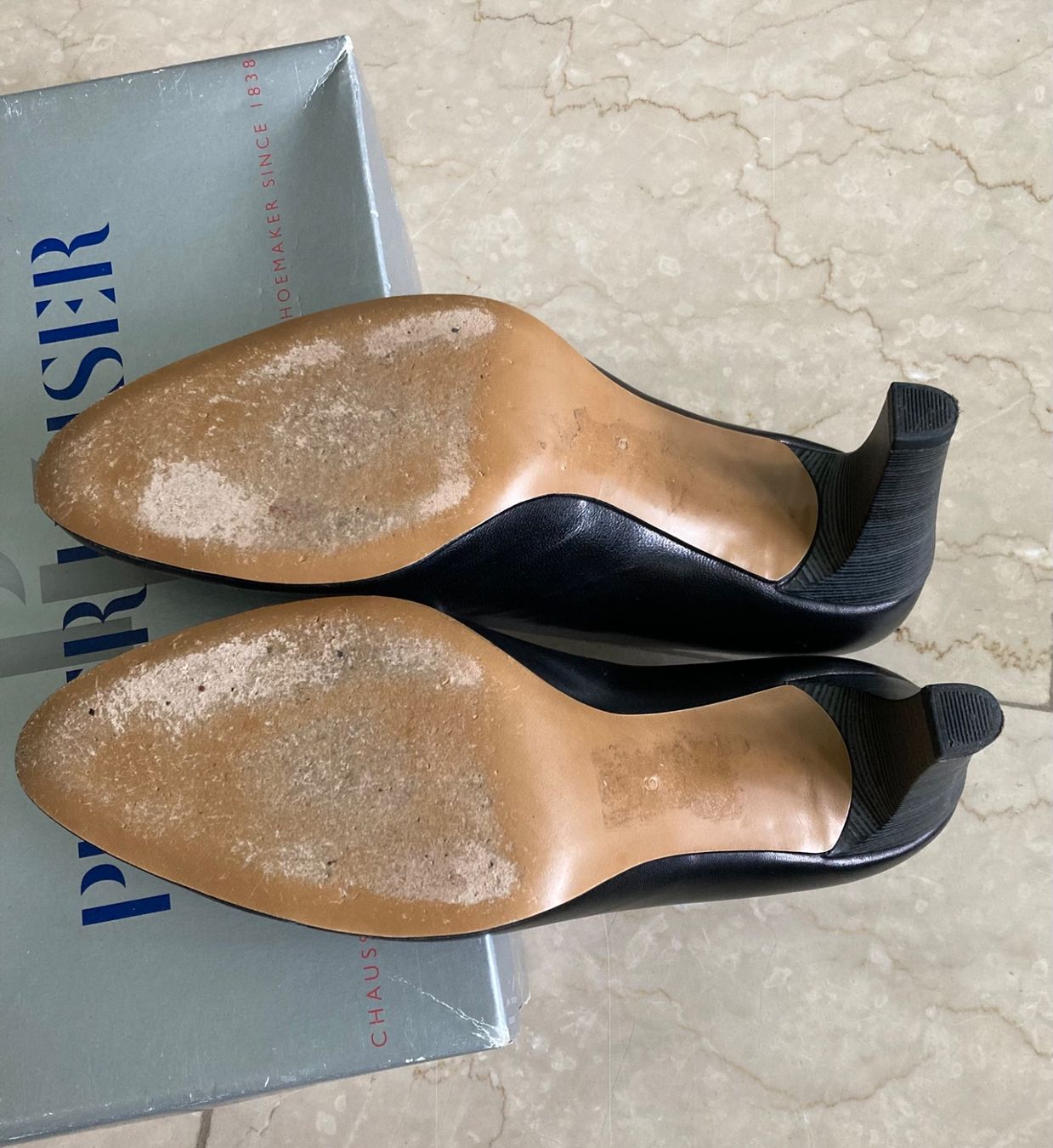 Kaiser Scarpe da donna: Klassische, schwarze Leder Pumps, Grösse 39 – Usato da Hurden venduto da Ruby70 6