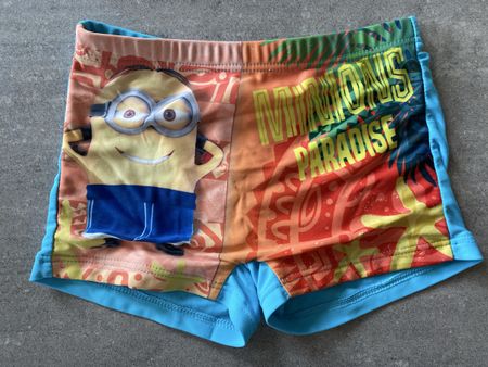 Badeshorts Badehose 🩳 MINIONS PARADISE 6 Jahre