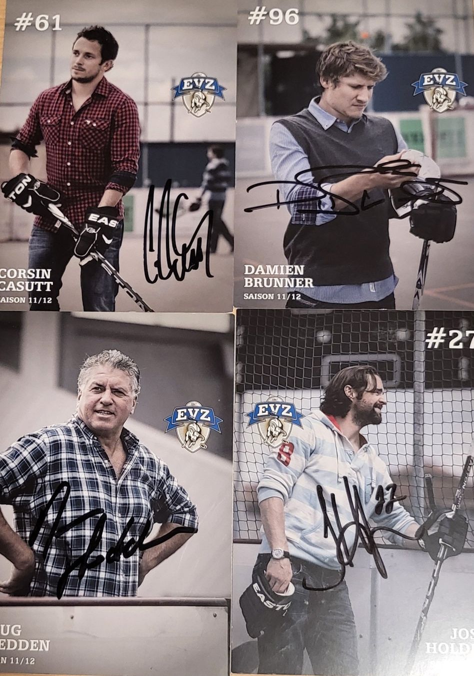 Autografi: EVZ Autogrammkarten 26 Stk. Saison 11/12 – Usato da Hohenrain venduto da Leuchli 2