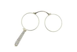 Lornette Antike Brille 18K Gold & Diamanten Ultra Rare S4601