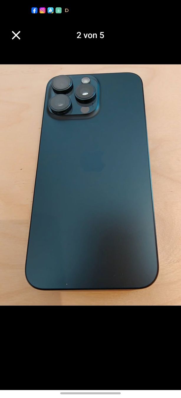 Apple Telefoni cellulari / Smartphones: iPhone 15 pro Max (256 GB), Blue Titanium – Usato da Wohlen b. Bern venduto da Libero66 1