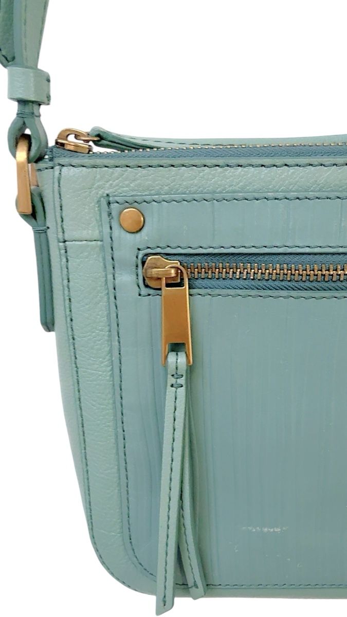 Fossil Taschen für Damen: Fossil Leather Crossbody Bag Mint Used – Gebraucht aus Bogis-Bossey von aye_jy77 1