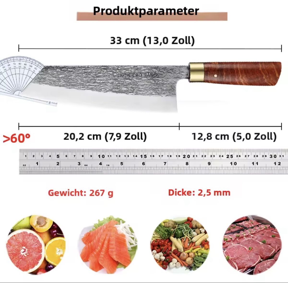 Coltelli da cucina: Japanisches Küchenmesser  – Nuovo e nell'imballaggio originale da Arbon venduto da clothes187 1