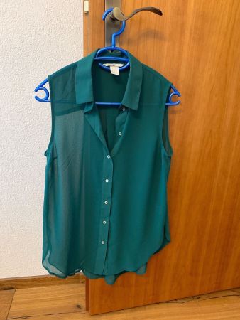 NEU Bluse Farbe Dunkelgrün, Gr. 34 / XS