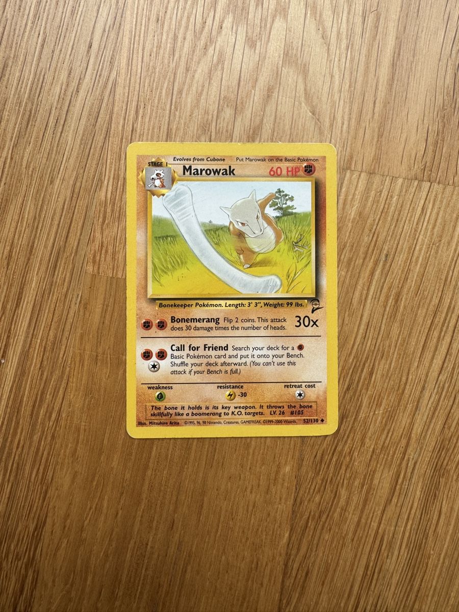 Karten: Marowak base set – Gebraucht aus Meinisberg von Knightdeals