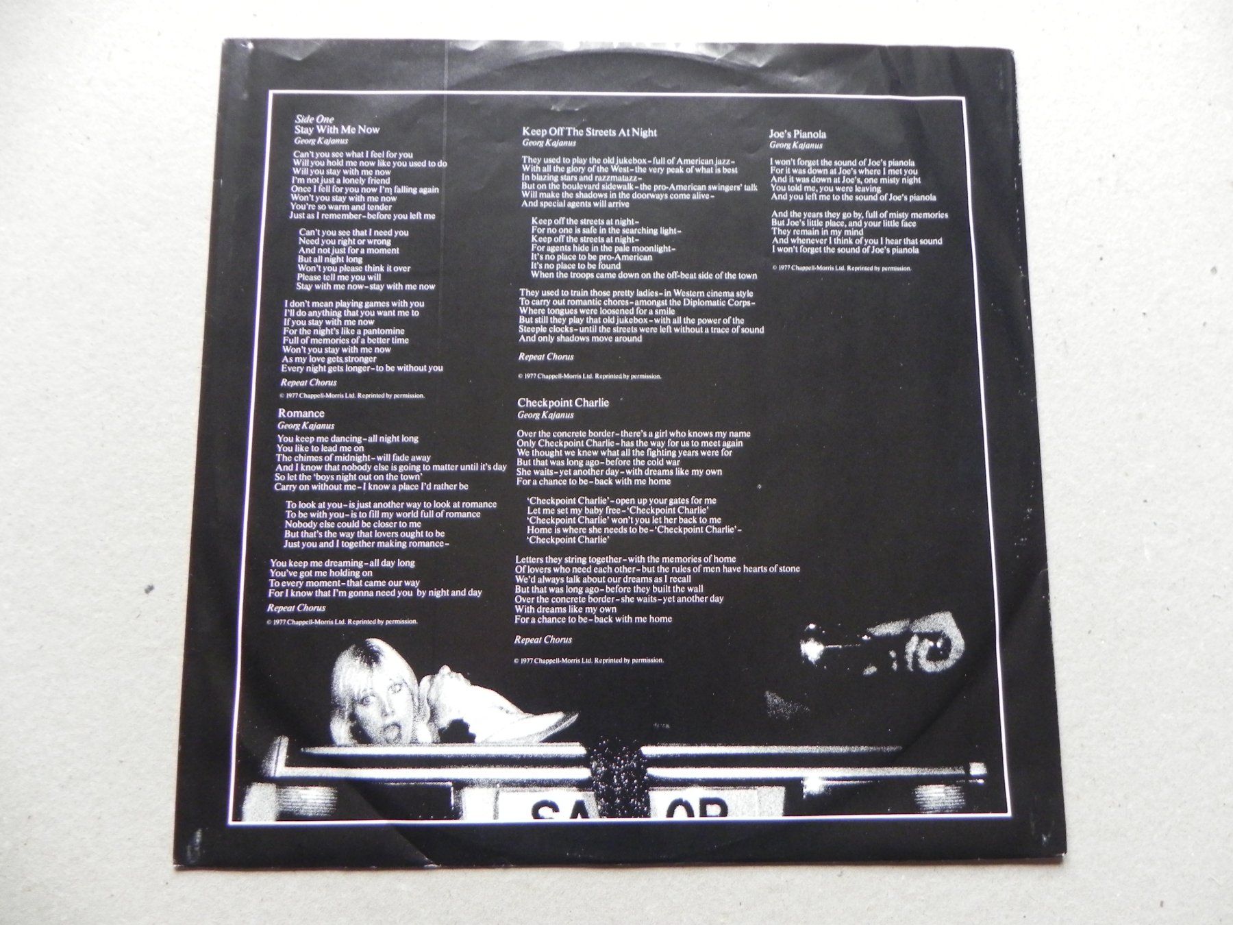 Schallplatten: LP brit. Pop Band Sailor 1977 Checkpoint – Gebraucht aus Siebnen von krimsie 2