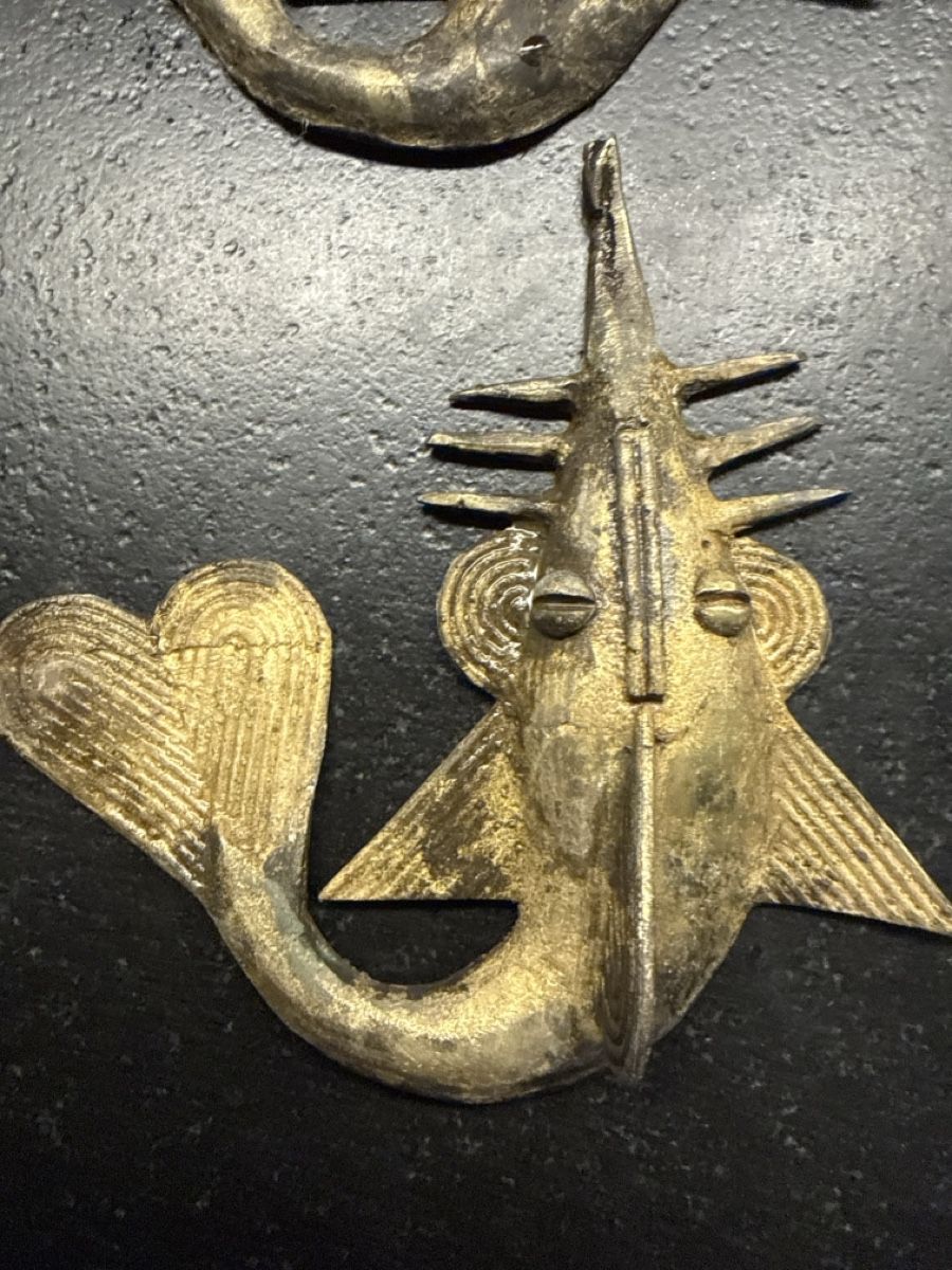 Statuette: 6 Ashanti Goldgewichte aus Messing – Usato da zürich venduto da Saemi27 2
