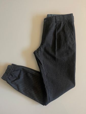 SCALPERS Herren Bundfaltenhose + Nadelstreifen Grau Gr.42
