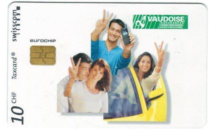 Swisscom Schede telefoniche: Taxcard Chip-1648 Vaudoise – Usato da Zürich venduto da Tolima194