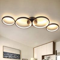 LED Deckenleuchte Deckenlampe Designlampe 4 Ringe 37W 3000K