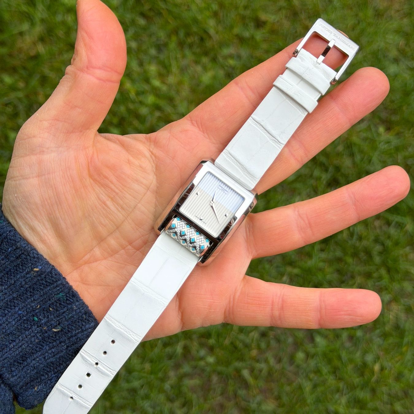 Orologi: PETER TANISMAN Geneve "Carousel" Diamonds Turquoise Watch – Usato da Vésenaz venduto da Grailium 5