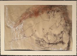 Sandor Rutkay 2 femmes Akte 1989 dessin