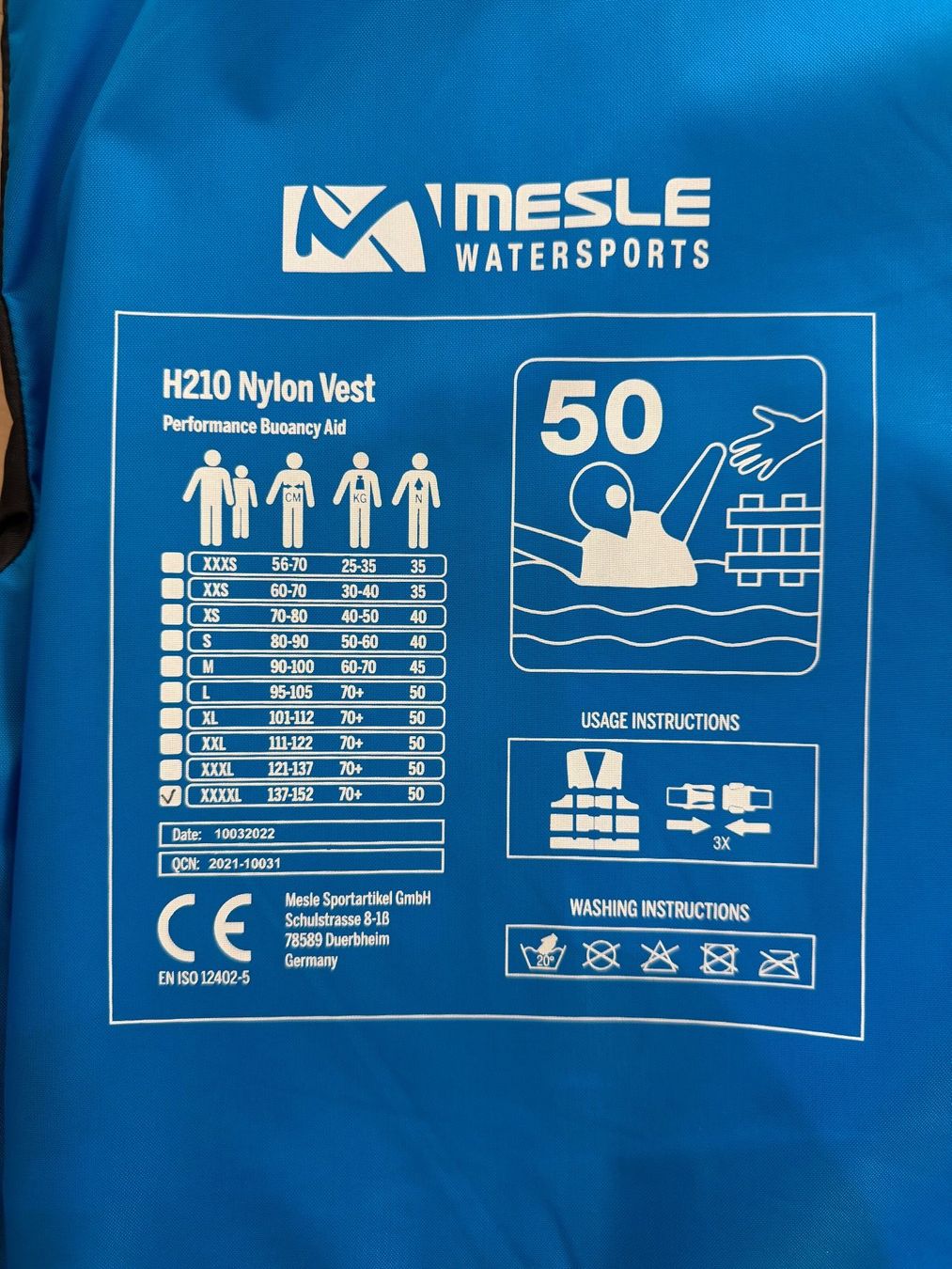 Schwimmwesten: Mesle Swimmweste 4XL – Gebraucht aus Alpthal von Henko 2
