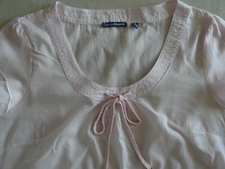 Neue rosa Bluse chemisier rose pâle neuf Vögele 40